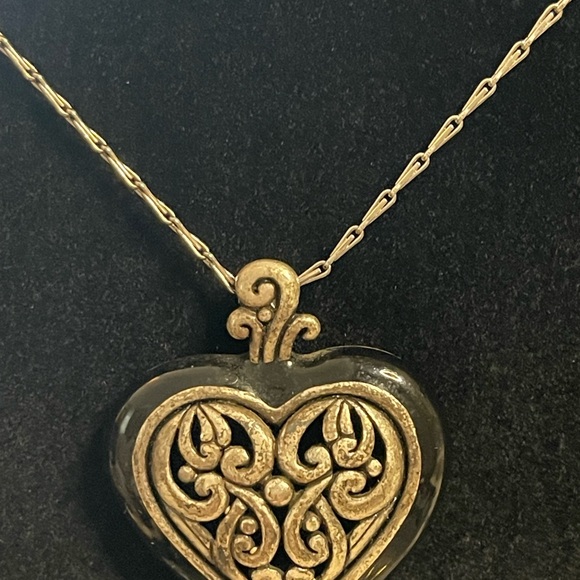 Vintage link chain & heart pendant - Picture 2 of 4